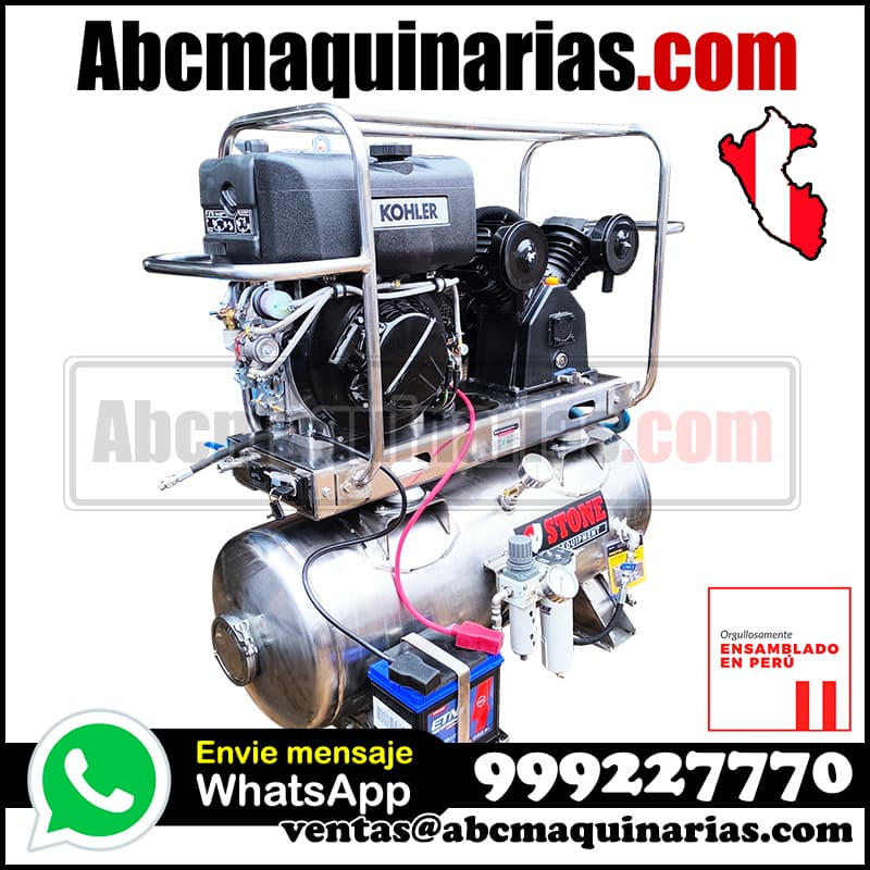 Compresor de aire DIESEL 20CFM 145PSI para buceo hookah SCUBA20DI STONE®