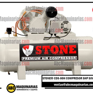 Compresor de aire libre de aceite 5HP 175 PSI 80 galones 300 litros Stone®