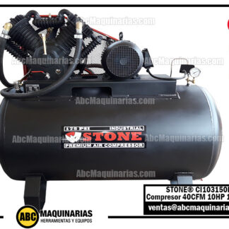 Compresor de aire ELECTRICO STONE® 10HP 175PSI 150 Galones