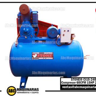 Compresor de aire ELECTRICO STONE® 15HP 175PSI 240 Galones
