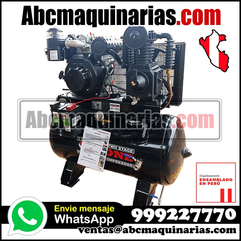 Compresor de aire DIESEL 30CFM 175PSI 60 Galones GATOR30D-60 STONE®