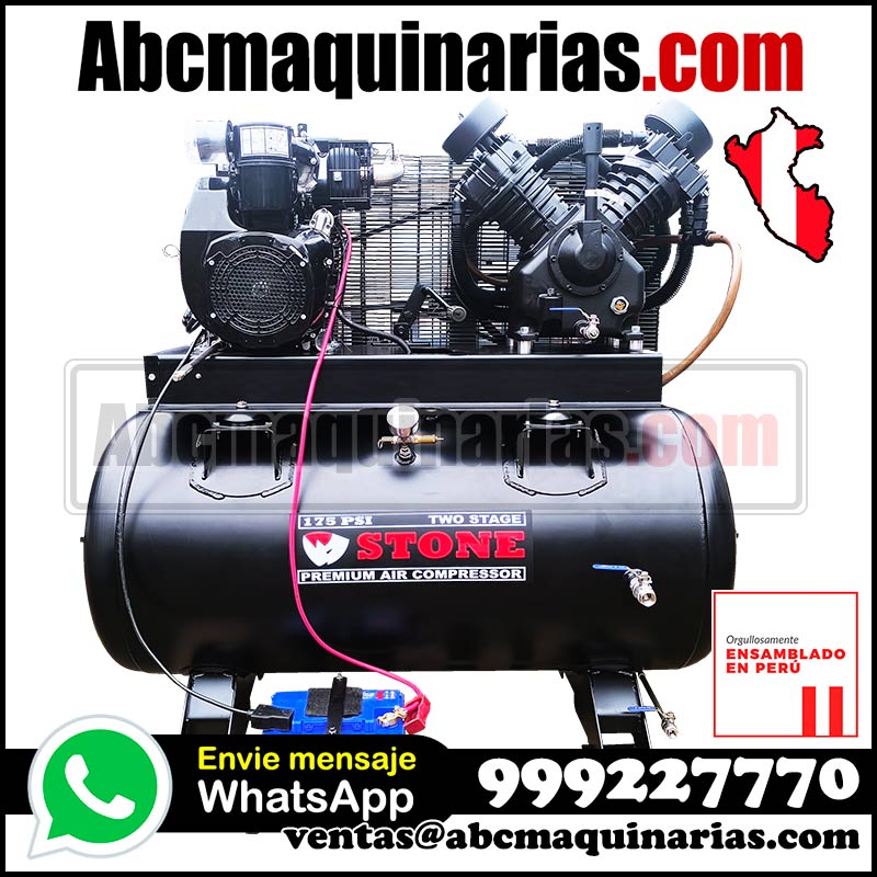 Compresor de aire DIESEL 40CFM 175PSI 120 Galones RAPTOR40DC STONE® CAMPBELL®