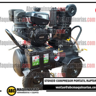 Compresor de aire GASOLINA portátil 30CFM 175PSI 30 Galones RAPTOR30GKP STONE®