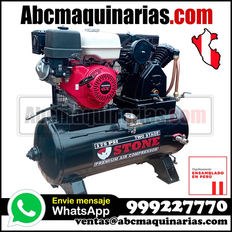 Compresor de aire GASOLINA 20CFM 175PSI 30 Galones RAPTOR20G STONE