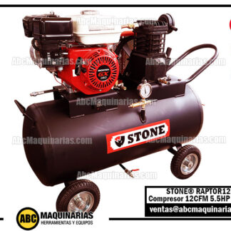 Compresor de aire GASOLINA 12CFM 125PSI 30 Galones RAPTOR12G STONE®