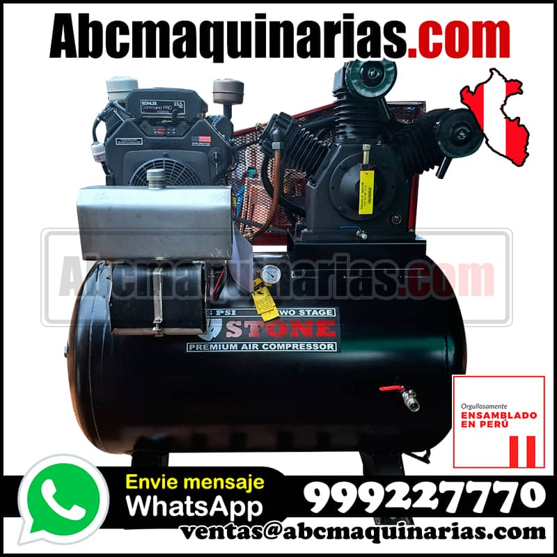 Compresor de aire GASOLINA 60CFM 175PSI 120 Galones RAPTOR60G STONE®