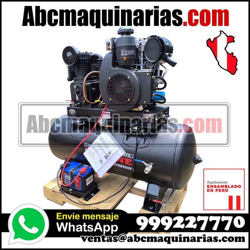 Compresor de aire DIESEL 30CFM 175PSI 80 Galones GATOR30DH-80 STONE®