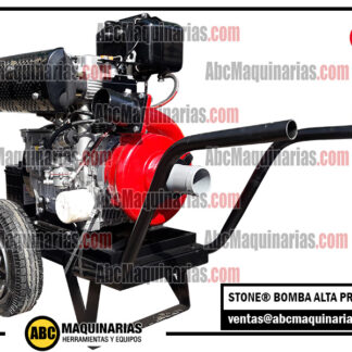 Motobomba ALTA PRESION STONE® VIPER75D 3 pulgadas DIESEL ADT: 78 metros Caudal: 55 m3/H