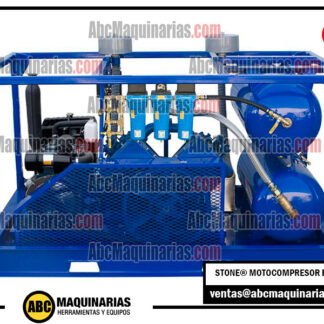 Compresor de aire DIESEL 60CFM 175PSI para buceo sobre skid SCUB60 STONE®
